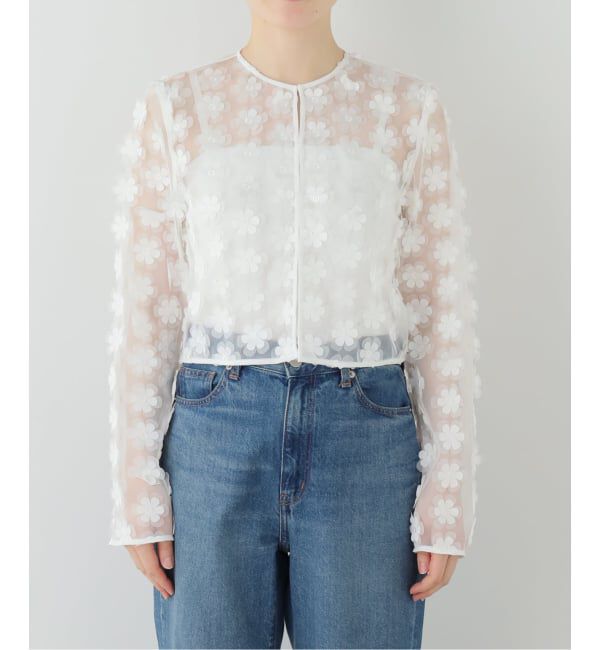 JOURNAL STANDARD「【EPINGLER / エピンガー】 FLOWER APPLIQUE CARDI」|シャツ・ブラウス|