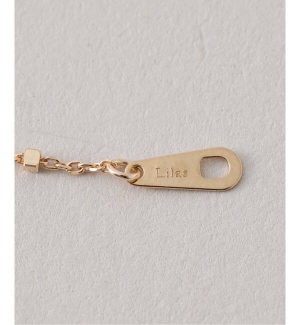 Lilas by Spick&Span「グリッターチェーン40cmネックレス K10」|ネックレス|
