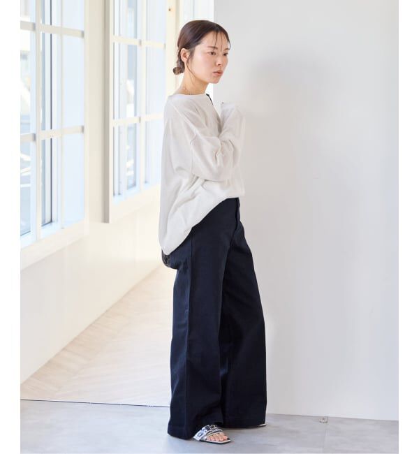 U by SPICK&SPAN「ウォッシャブルシアーオーバーニット」|ニット・セーター|