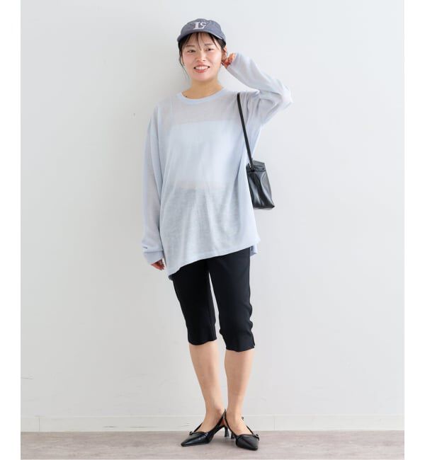 U by SPICK&SPAN「ウォッシャブルシアーオーバーニット」|ニット・セーター|