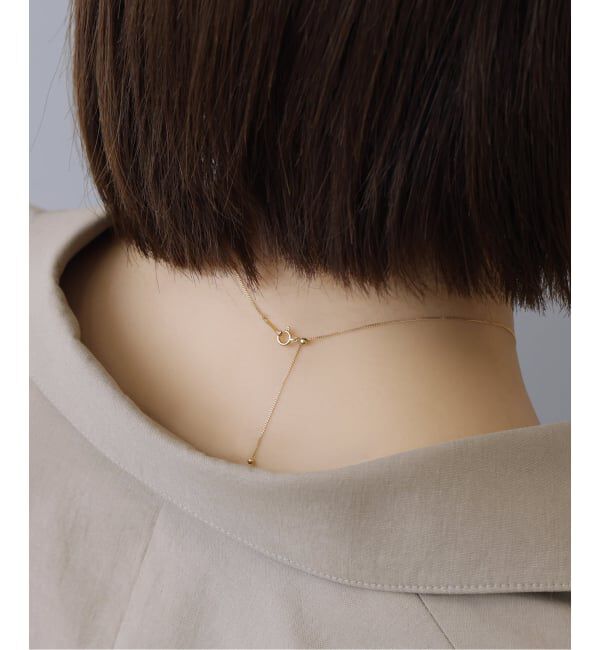 Lilas by Spick&Span「シングルキヘイ45cmスライドネックレス K18」|ネックレス|