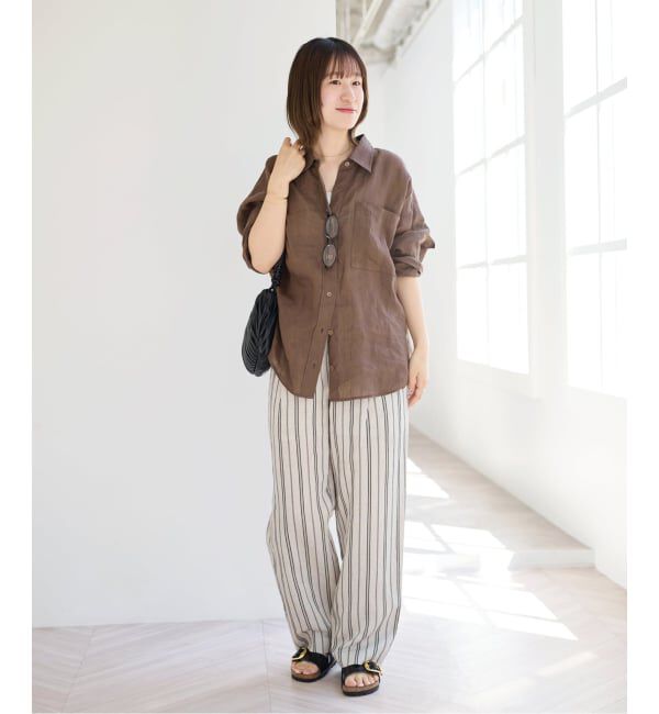 U by SPICK&SPAN「ラミーカラーシャツ」|シャツ・ブラウス|