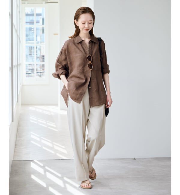U by SPICK&SPAN「ラミーカラーシャツ」|シャツ・ブラウス|