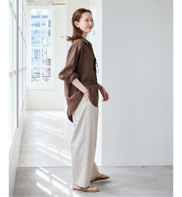 U by SPICK&SPAN「ラミーカラーシャツ」|シャツ・ブラウス|