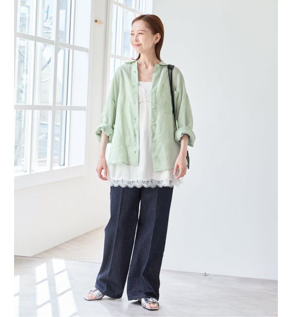 U by SPICK&SPAN「ラミーカラーシャツ」|シャツ・ブラウス|