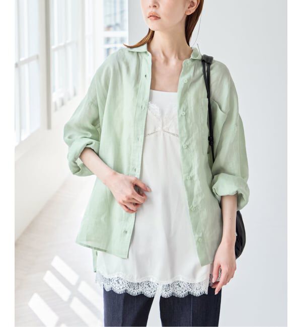 U by SPICK&SPAN「ラミーカラーシャツ」|シャツ・ブラウス|