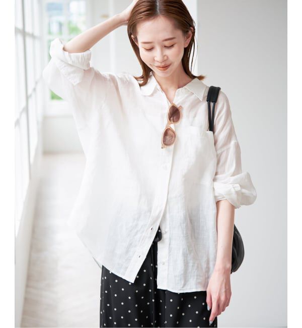 U by SPICK&SPAN「ラミーカラーシャツ」|シャツ・ブラウス|