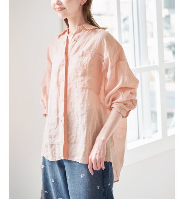 U by SPICK&SPAN「ラミーカラーシャツ」|シャツ・ブラウス|