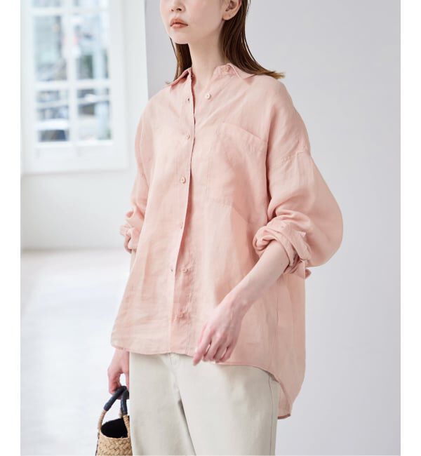 U by SPICK&SPAN「ラミーカラーシャツ」|シャツ・ブラウス|