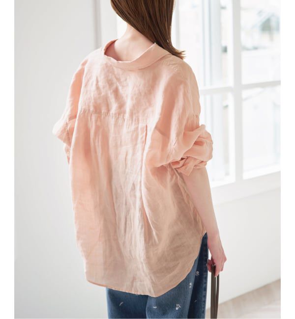 U by SPICK&SPAN「ラミーカラーシャツ」|シャツ・ブラウス|