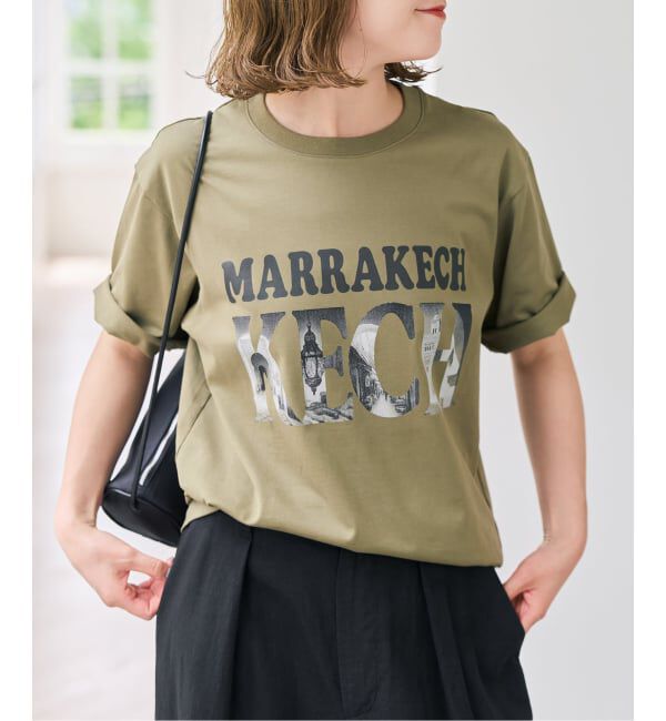 Spick and Span「mucci / ムッチ ロゴTee」|Tシャツ・カットソー|カーキ