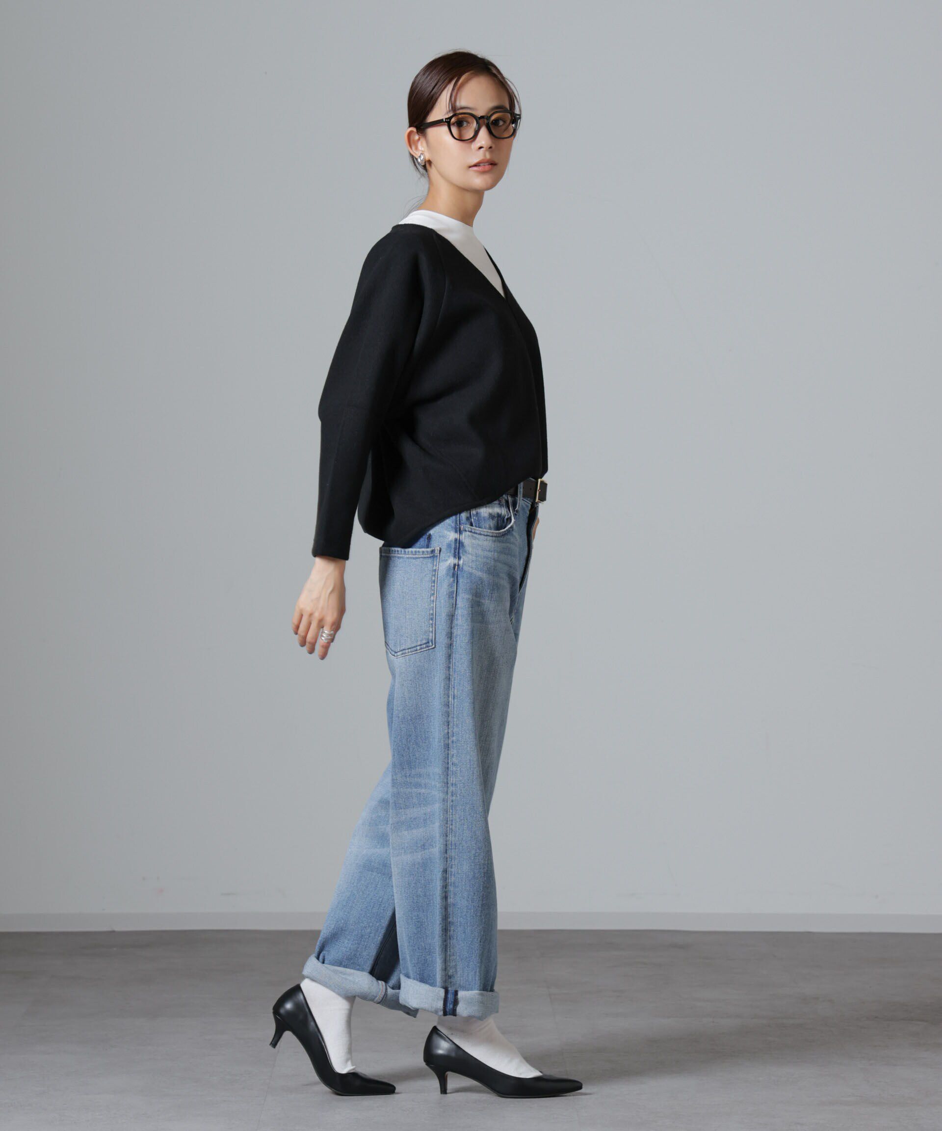nano･universe「ウールライクニードルパンチプルオーバー(セットアップ可)」|Tシャツ・カットソー|