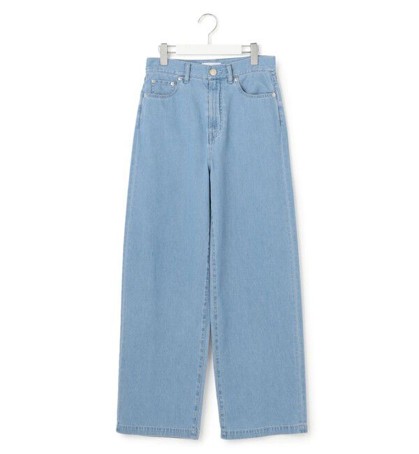 23区「【Oggi4月号掲載/洗える】23区DENIM ライトダンガリー ワイドパンツ」|デニム|
