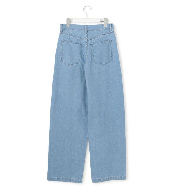 23区「【Oggi4月号掲載/洗える】23区DENIM ライトダンガリー ワイドパンツ」|デニム|
