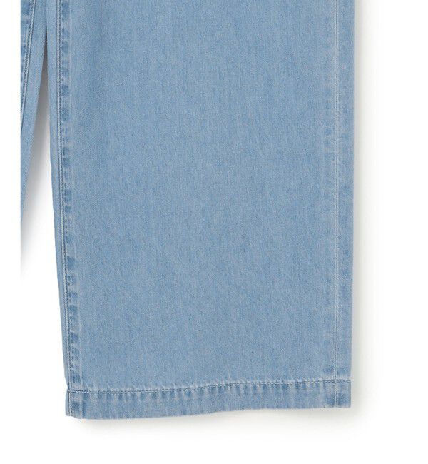 23区「【Oggi4月号掲載/洗える】23区DENIM ライトダンガリー ワイドパンツ」|デニム|