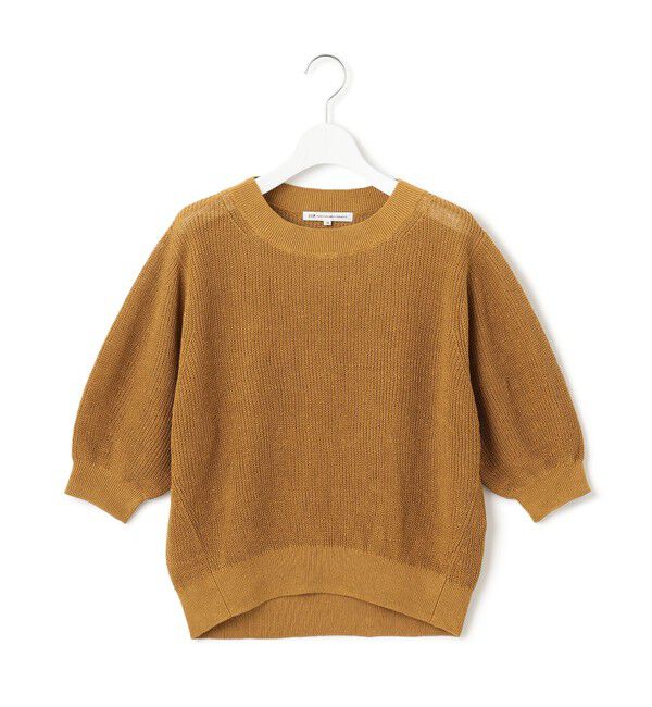 23区「【洗える】ピュアリネン パフスリーブ ニット」|ニット・セーター|