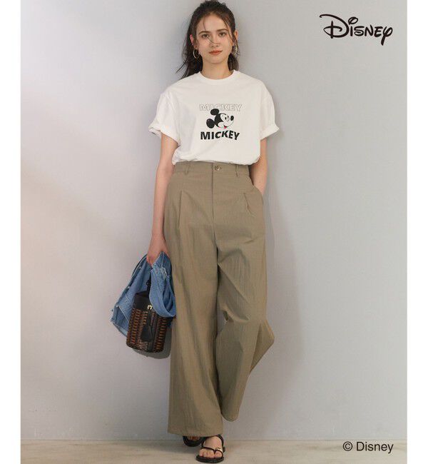 23区「【SLOW/一部店舗限定】Mickeyデザイン Tシャツ」|Tシャツ・カットソー|