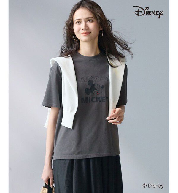 23区「【SLOW/一部店舗限定】Mickeyデザイン Tシャツ」|Tシャツ・カットソー|スチール