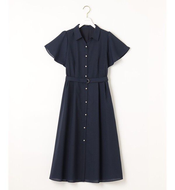 ANY SIS「【洗える】ビューティフレア シャツワンピース」|ワンピース|
