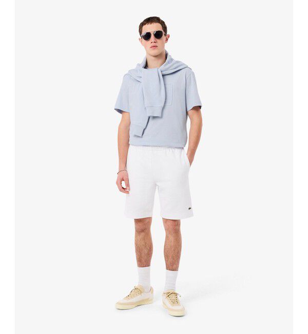 LACOSTE「エンボスパリロゴ クルーネックTシャツ」|Tシャツ・カットソー|