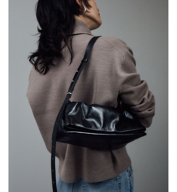 SALON adam et rope'「【W S（ドゥーブル）】レザー2WAYクラッチショルダー」|ショルダー・メッセンジャー|ブラック(01)
