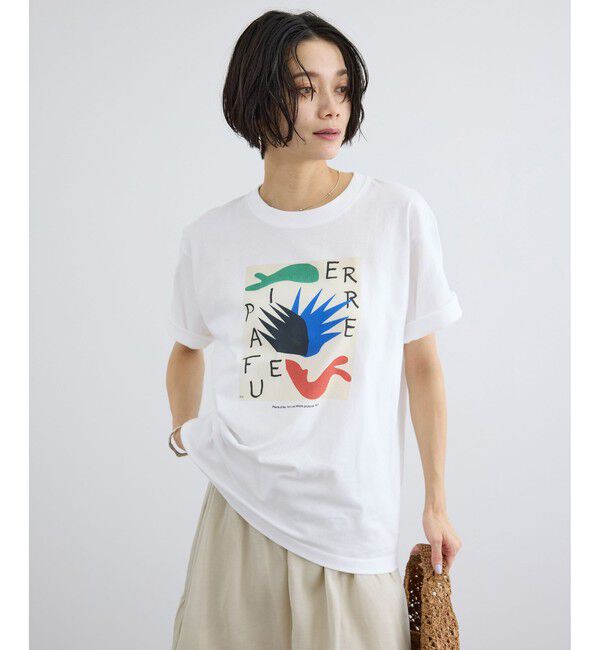 SALON adam et rope'「【WEB限定】マティスアートTシャツ」|Tシャツ・カットソー|ホワイト系(12)