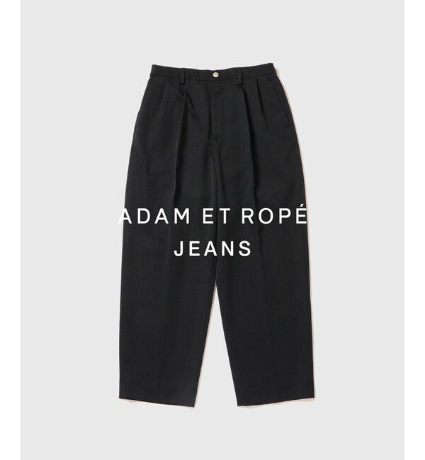 ADAM ET ROPE'「NIKKE ワイド イージー スラックスデニム / ADAM ET ROPE' JEANS -GRID-」|デニム|