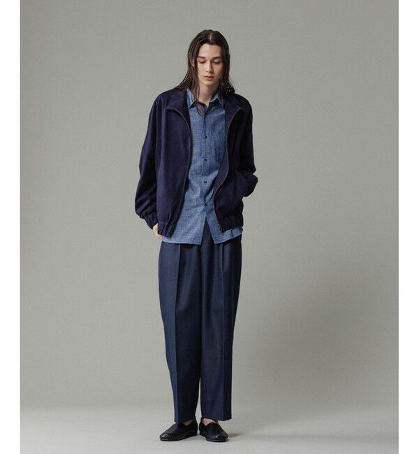 ADAM ET ROPE'「NIKKE ワイド イージー スラックスデニム / ADAM ET ROPE' JEANS -GRID-」|デニム|