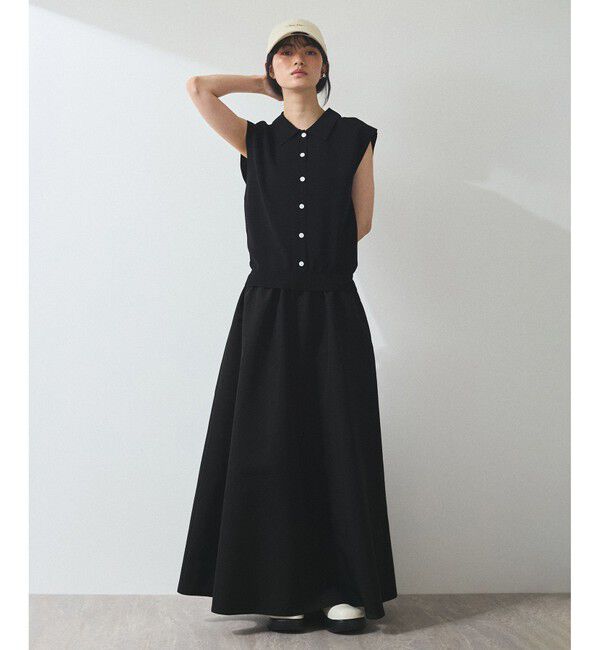 ADAM ET ROPE'「【WEB限定】ニットベストドッキングワンピース」|ワンピース|