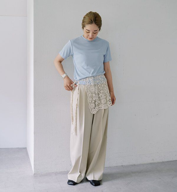  「【LUALY】シアープレーンチビTee」|Tシャツ・カットソー|