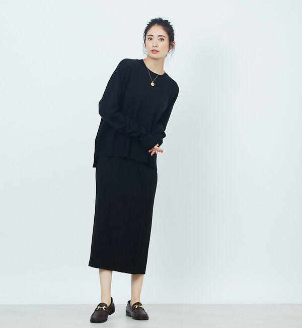 Rouge vif「アシンメトリータイトニットスカート」|スカート|