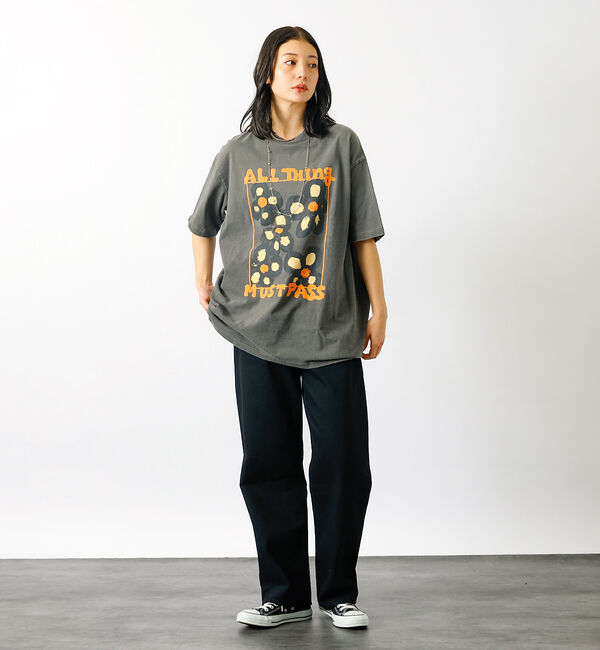 Rouge vif「【KURO/クロ】ANYTHING FLOWER Tシャツ/日本製【WEB限定】」|Tシャツ・カットソー|