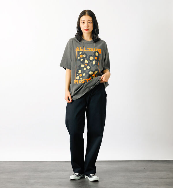 Rouge vif「【KURO/クロ】ANYTHING FLOWER Tシャツ/日本製【WEB限定】」|Tシャツ・カットソー|