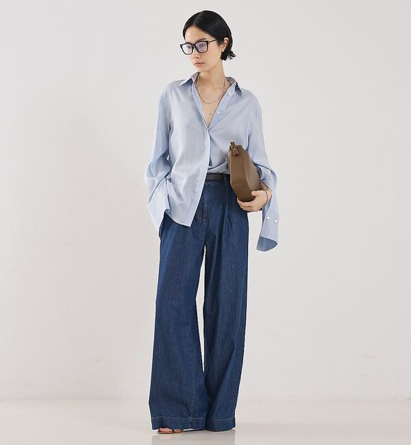 The Store by C' 「【TWP】Hudson St. PANT／ワイドデニムパンツ」|デニム|