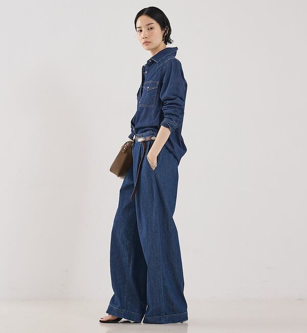 The Store by C' 「【TWP】Hudson St. PANT／ワイドデニムパンツ」|デニム|