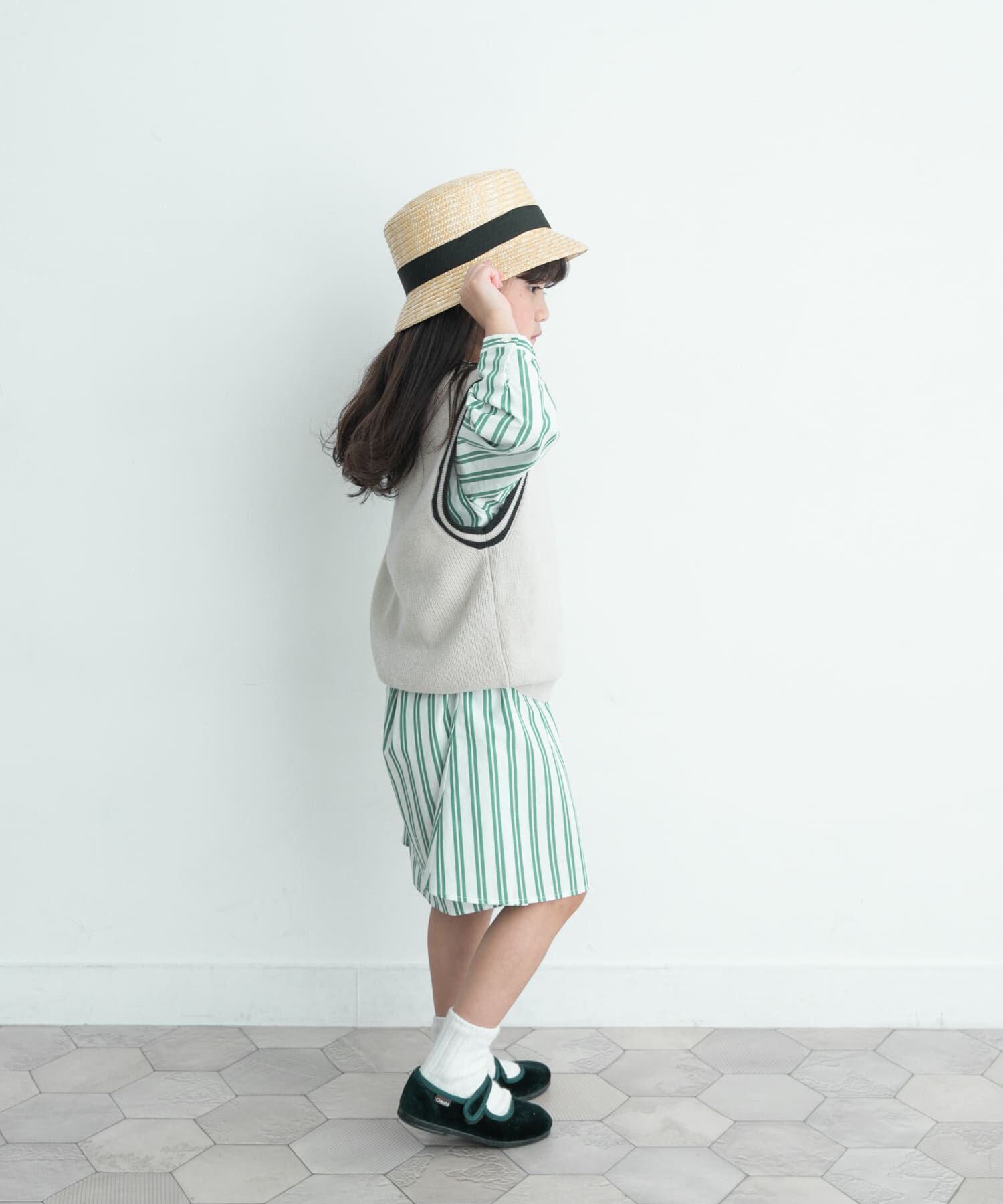 URBAN RESEARCH DOORS「『親子リンク』コットンストライプワンピース(KIDS)」|ワンピース|