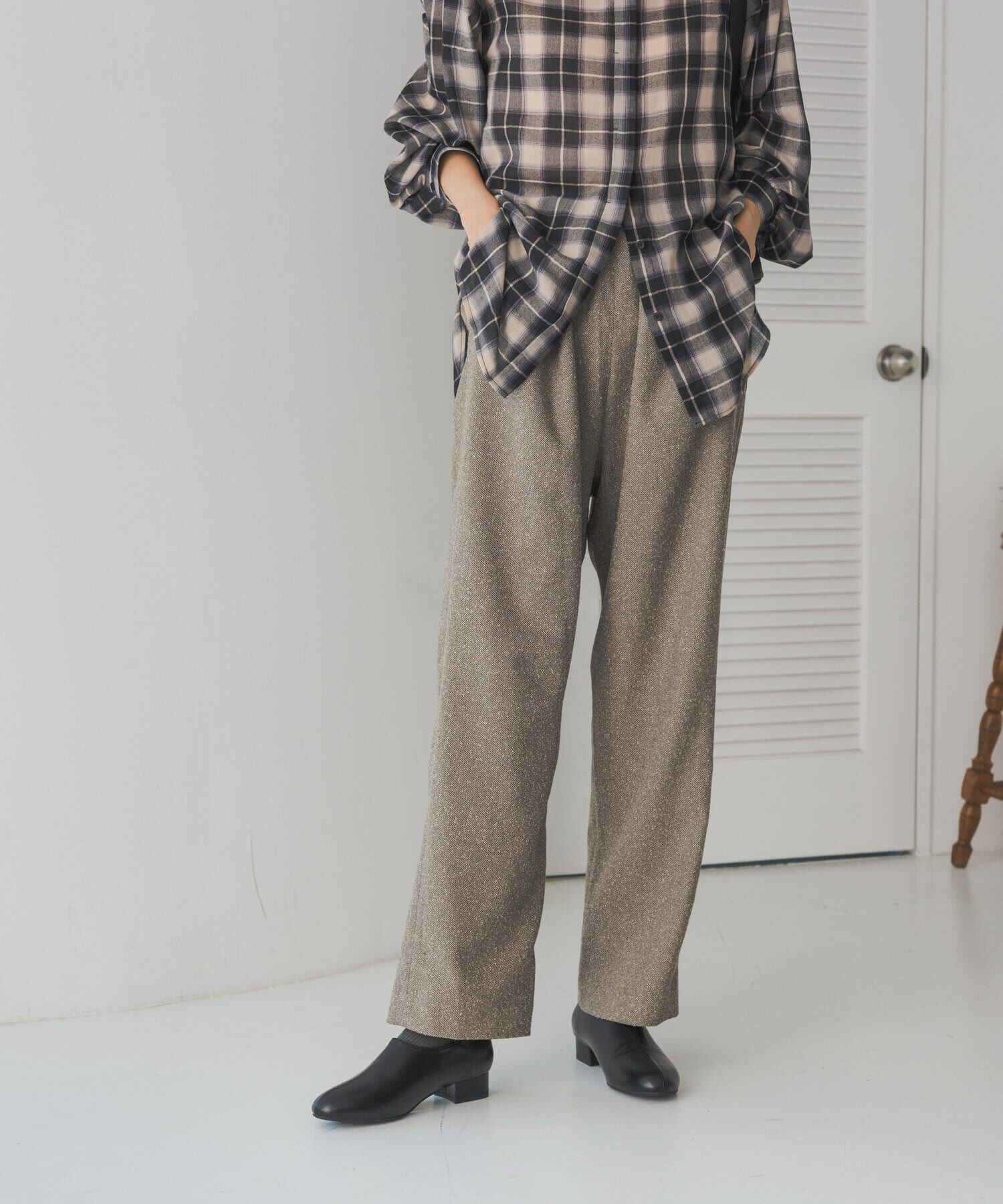 URBAN RESEARCH DOORS「ネップツィードイージーパンツ」|その他|
