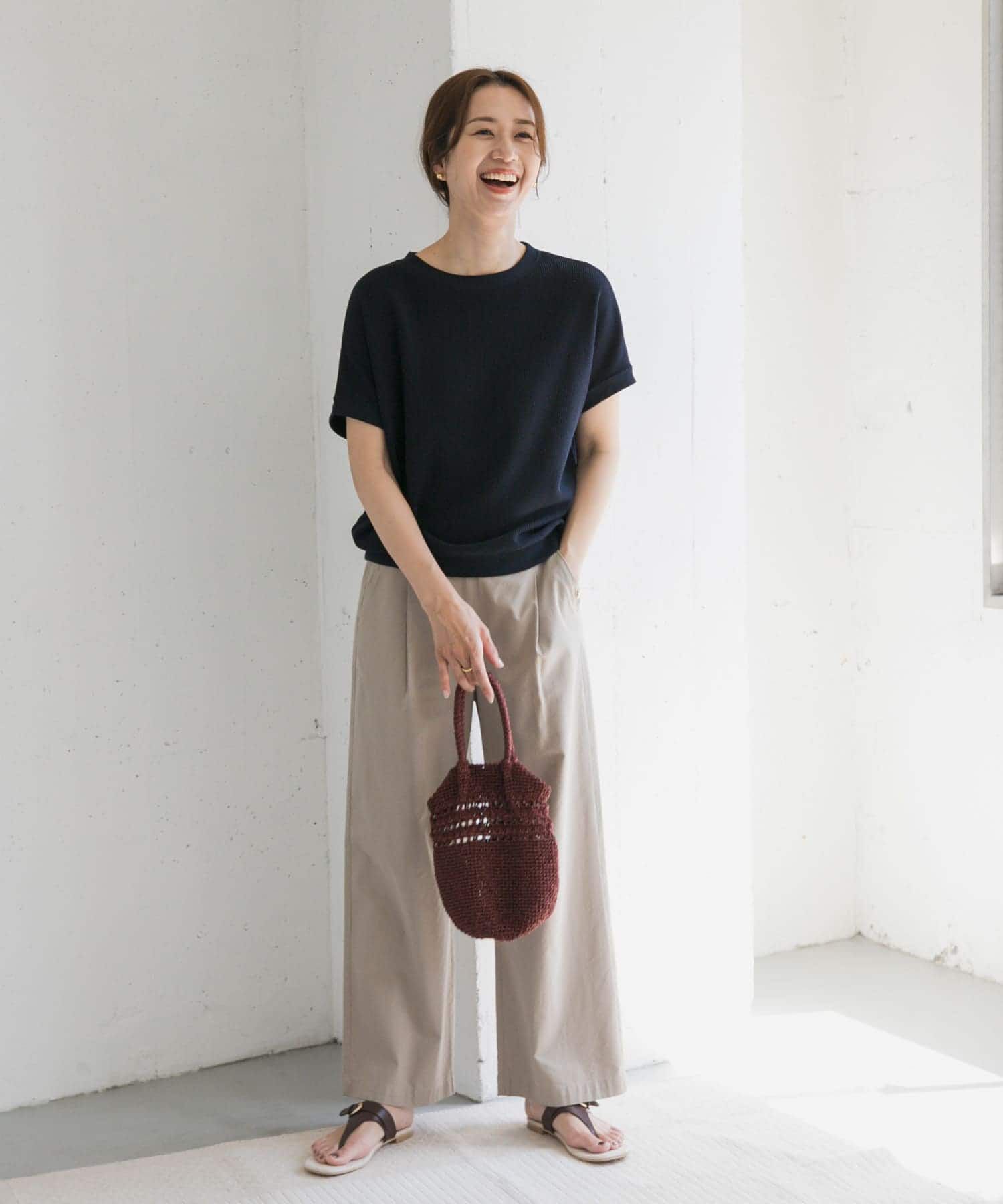 URBAN RESEARCH DOORS「タックフライスフレンチTシャツ」|Tシャツ・カットソー|