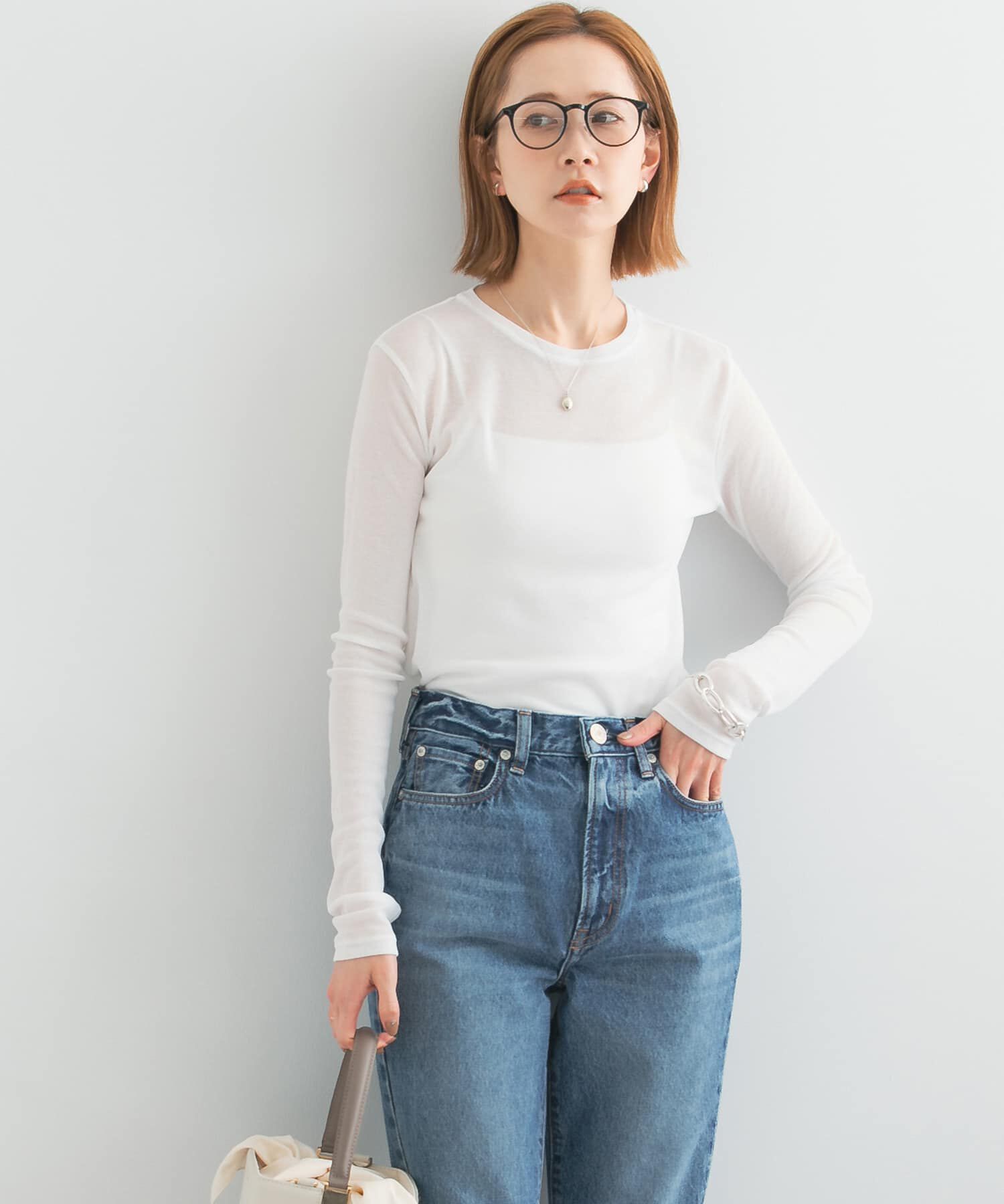 URBAN RESEARCH ROSSO「シアーテレコカットソー」|Tシャツ・カットソー|