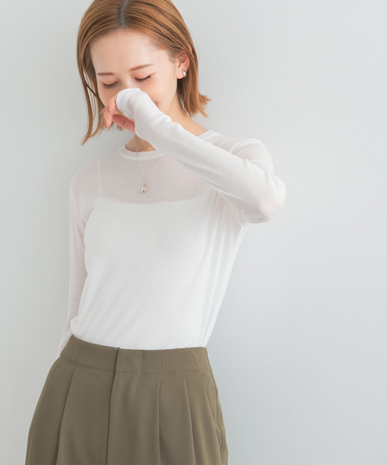 URBAN RESEARCH ROSSO「シアーテレコカットソー」|Tシャツ・カットソー|
