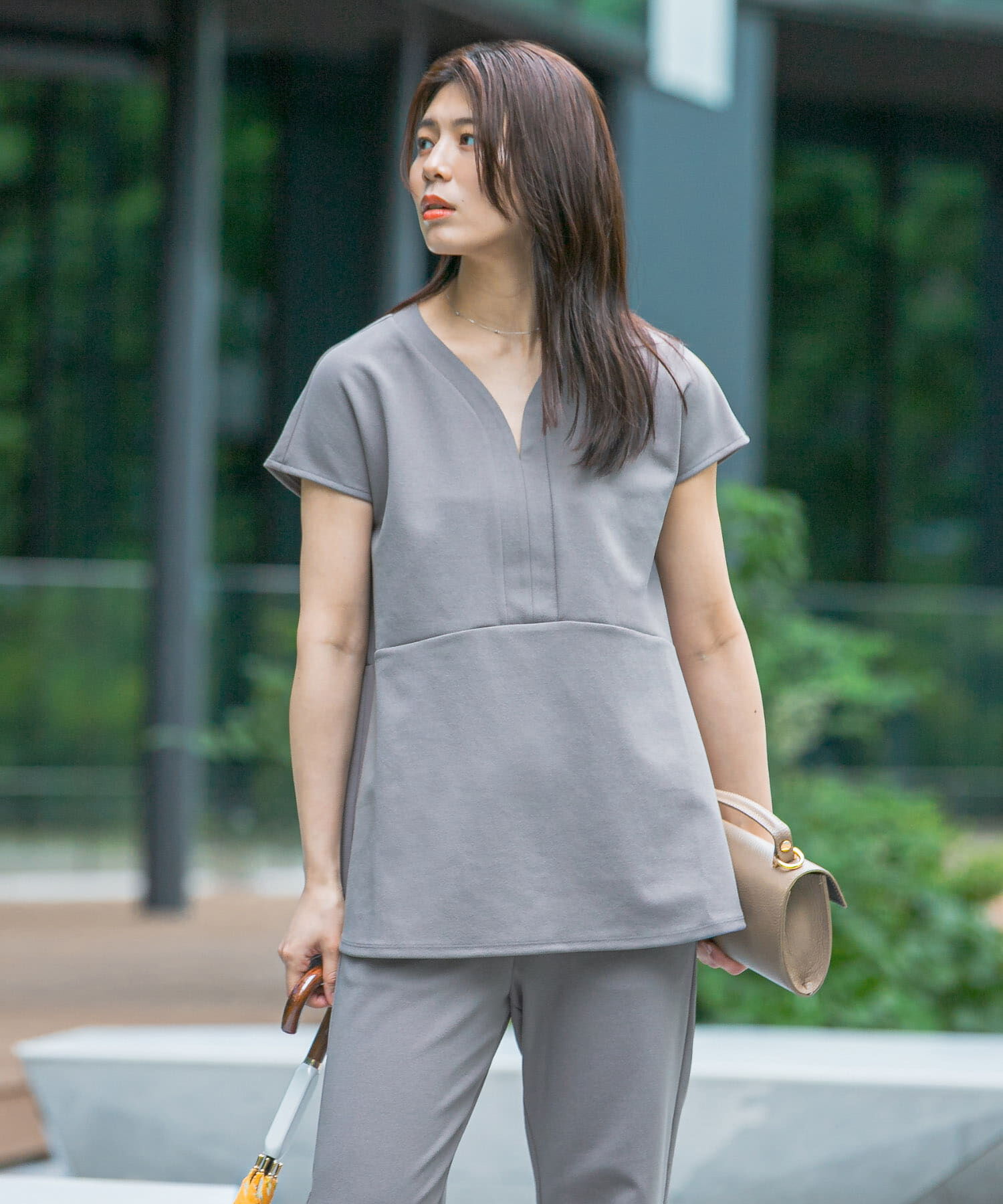 URBAN RESEARCH ROSSO「F by ROSSO　クールタッチペプラムプルオーバー+イージーパンツ」|その他|