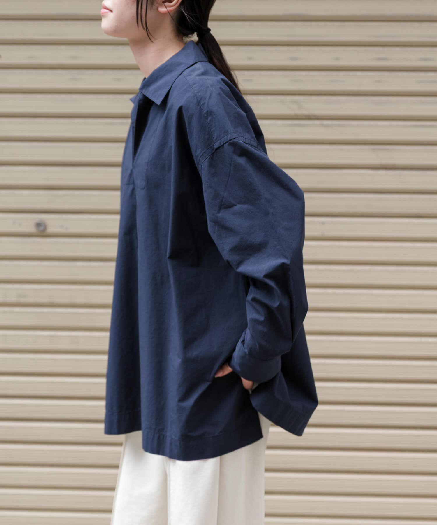 URBAN RESEARCH DOORS「FORK&SPOON　スキッパーロングシャツ」|シャツ・ブラウス|