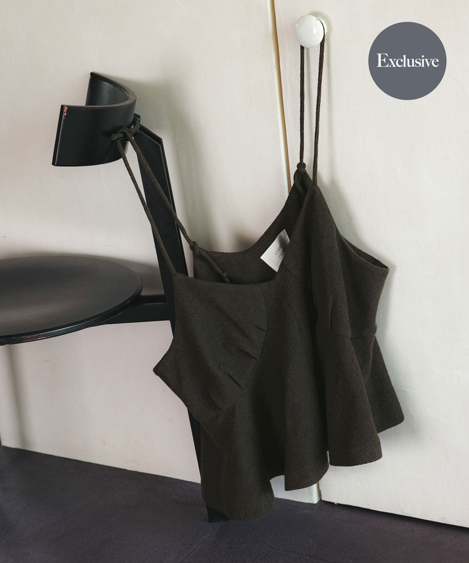 URBAN RESEARCH「『別注』crinkle crinkle crinkle&times;URBAN RESEARCH　wool  lingerie cami」|キャミソール|ブラウン