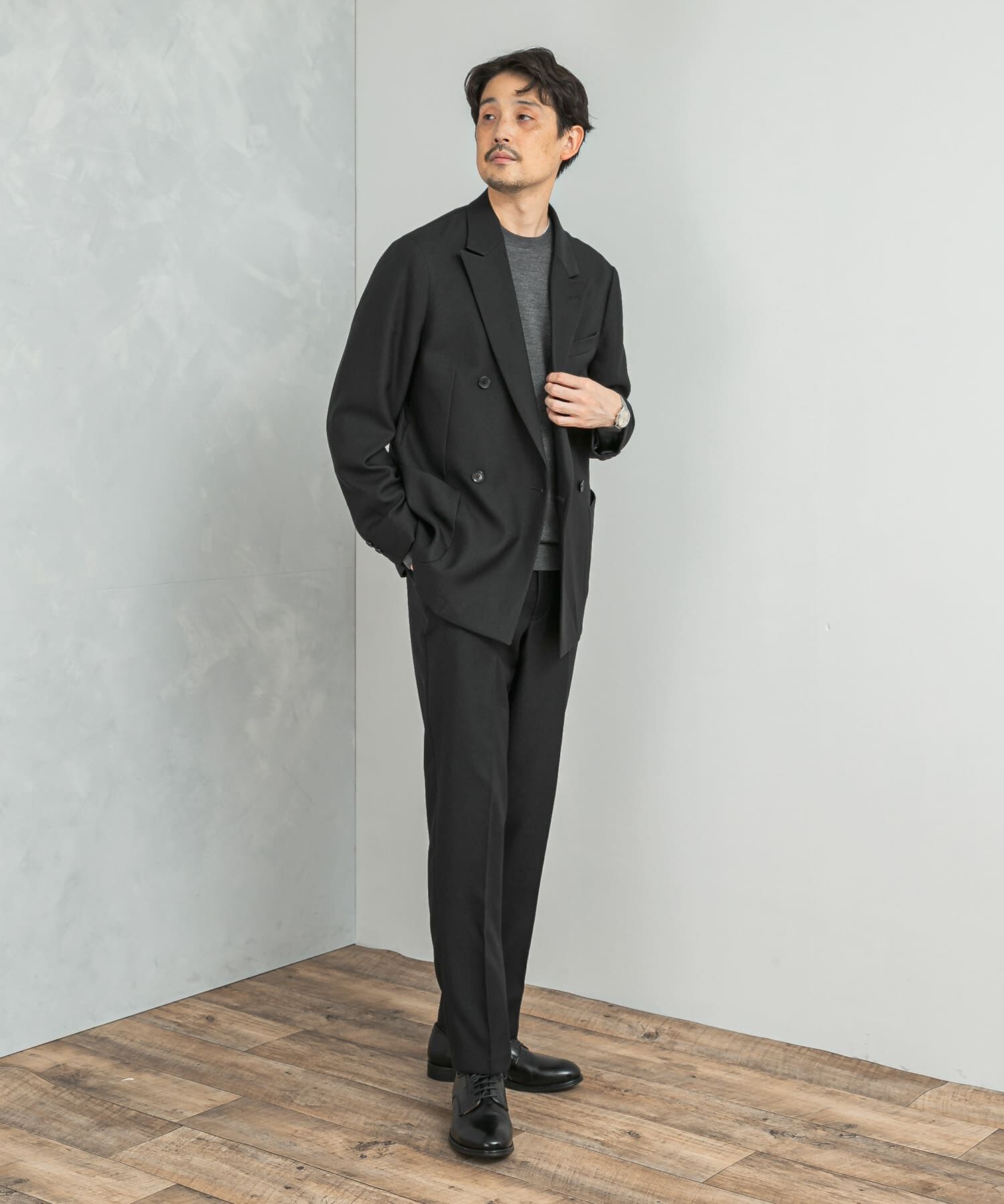URBAN RESEARCH DOORS「LIFE STYLE TAILOR　マシンウォッシャブルハイゲージクルーニット」|シャツ・ブラウス|