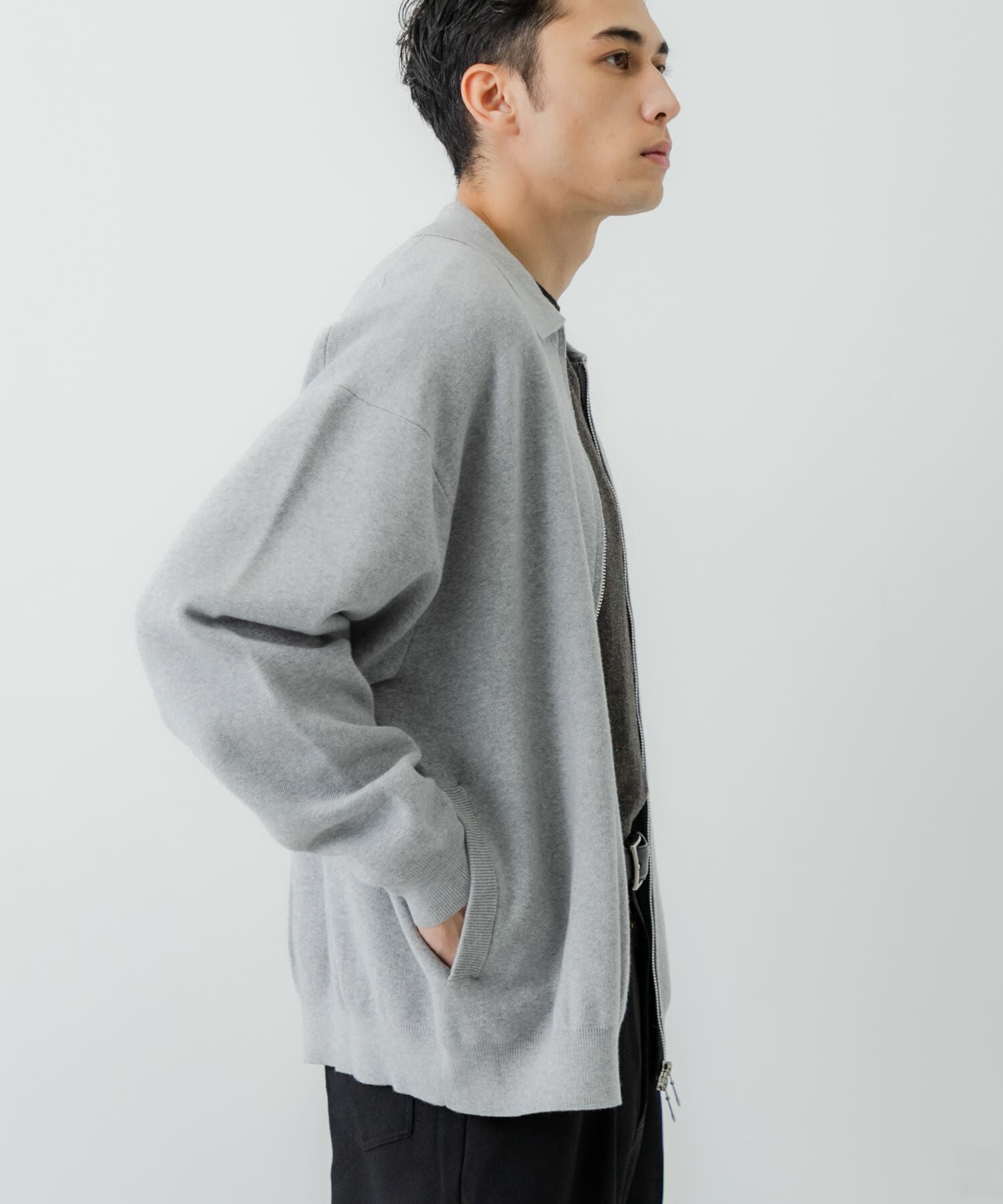 URBAN RESEARCH「綿カシミヤZIPカーディガン」|カーディガン|