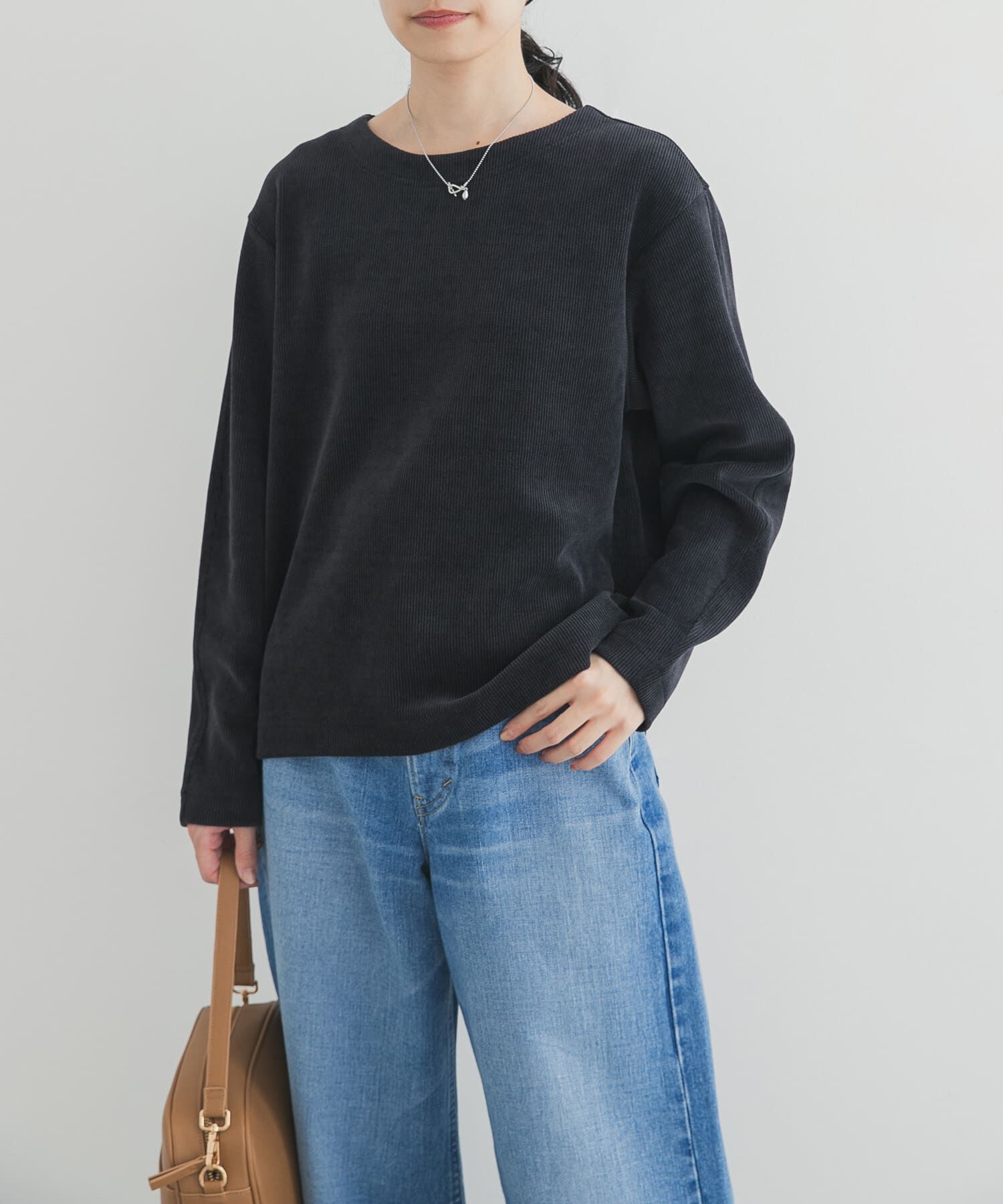 URBAN RESEARCH DOORS「Wフェイスモールコクーンプルオーバー」|Tシャツ・カットソー|