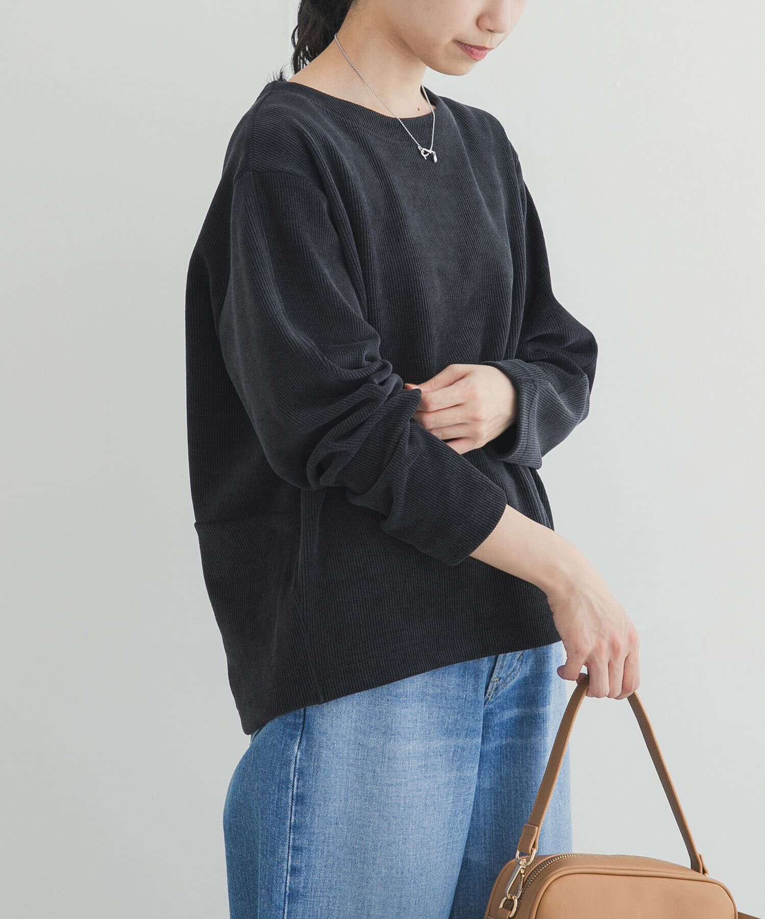 URBAN RESEARCH DOORS「Wフェイスモールコクーンプルオーバー」|Tシャツ・カットソー|