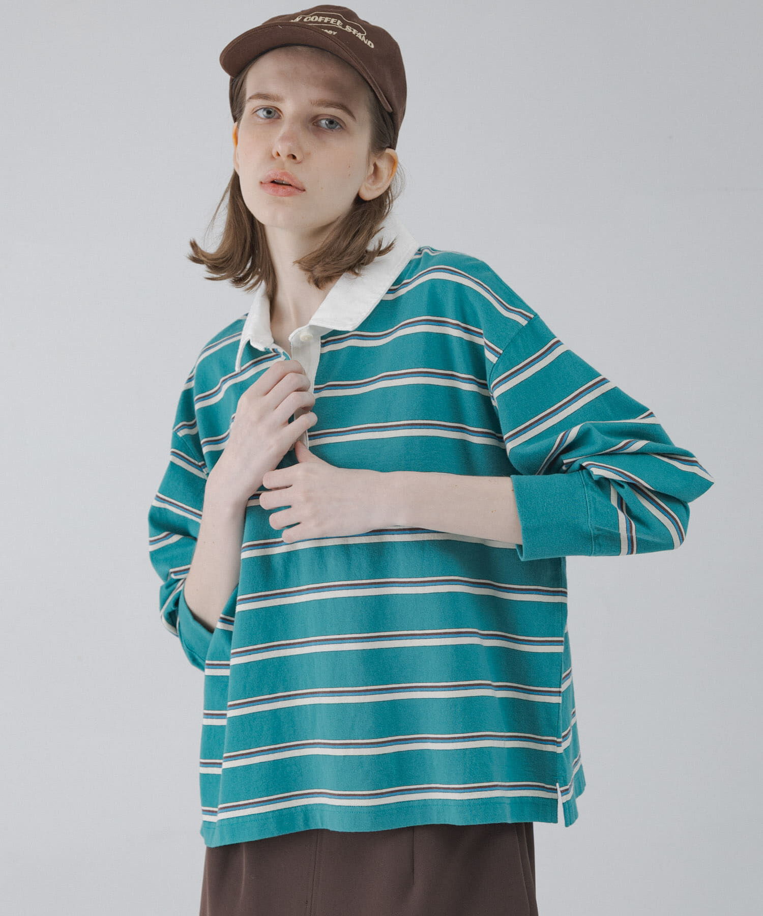Sonny Label 「マルチボーダーラガーシャツ」|Tシャツ・カットソー|