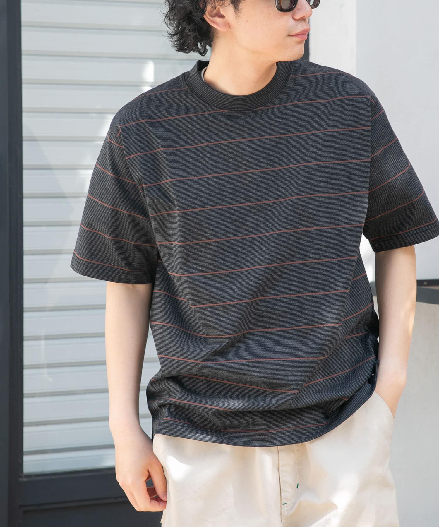URBAN RESEARCH DOORS「FORK&SPOON　プレーティングボーダーショートスリーブTシャツ」|Tシャツ・カットソー|