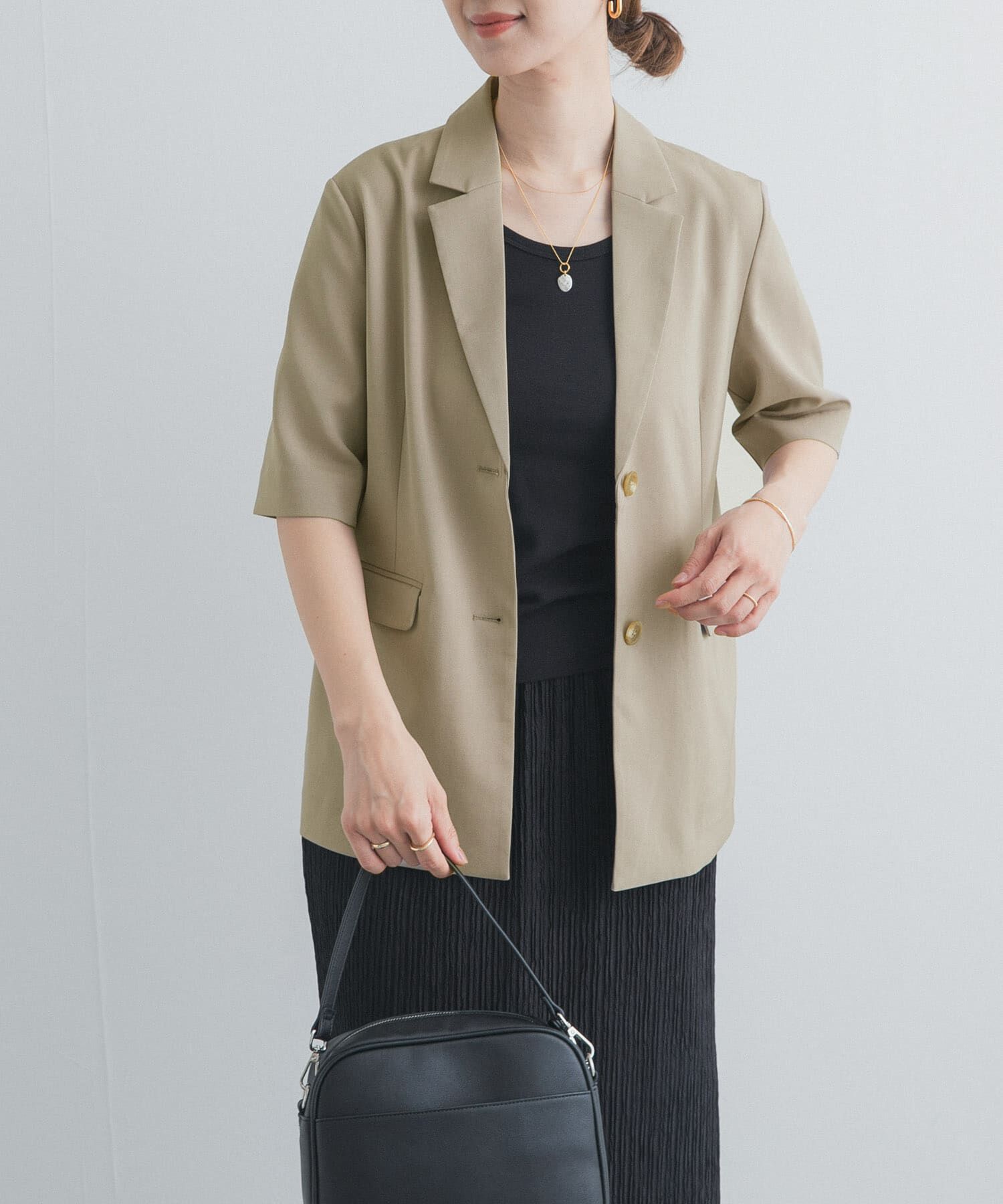 URBAN RESEARCH DOORS「『UR TECH』完声/涼 ハーフスリーブジャケット」|その他|